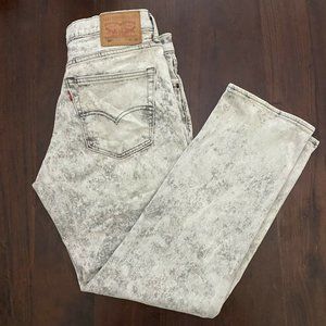 Levi’s 541 Gray Acid Wash Straight Fit Jeans Size 33 x 30